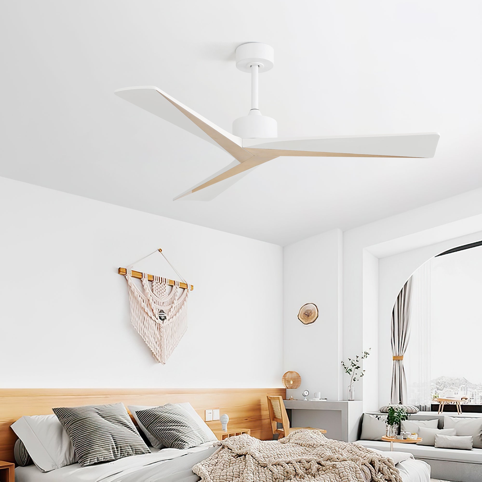 52 Inch Unique Design Ceiling Fan Without Light 3