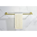 9 Piece Stainless Steel Bathroom Towel Rack Set Wall brushed gold-stainless steel