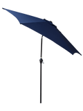 9Ft Umbrella Navy Blue Navy Blue Metal