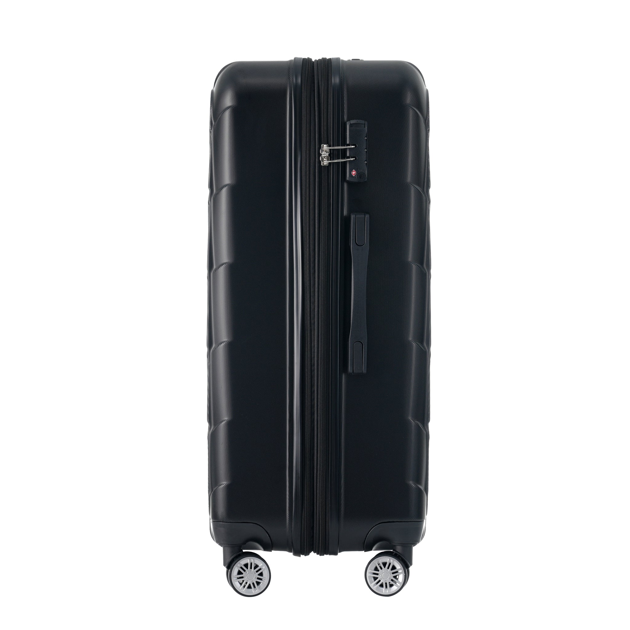 3 Piece Luggage Set Suitcase Set, ABS Hard Shell black-abs