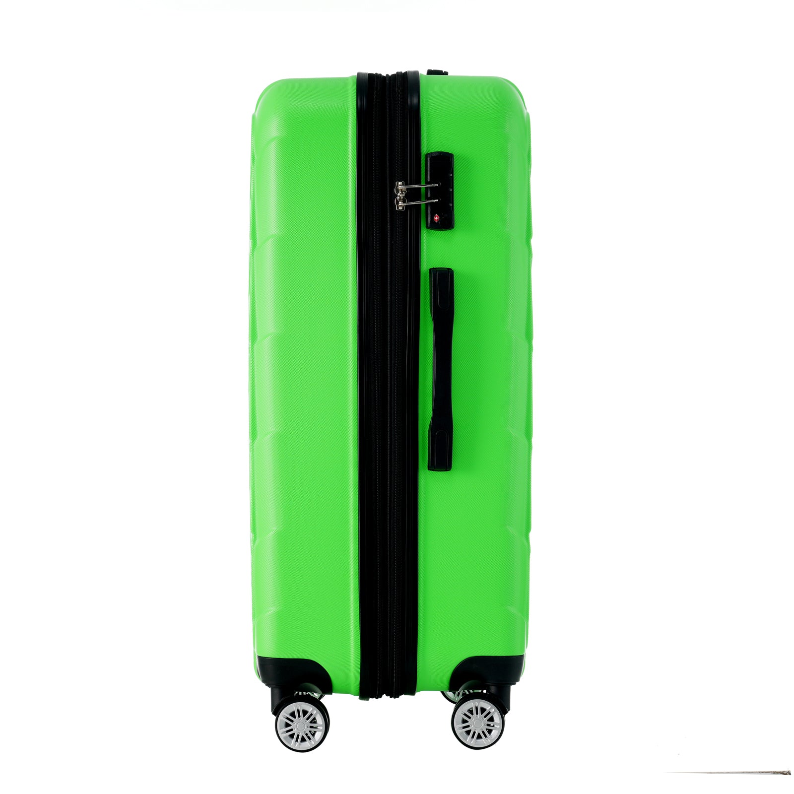 3 Piece Luggage Set Suitcase Set, ABS Hard Shell green-abs