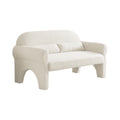 Modern Boucle Seat For Living Room Antique White Foam