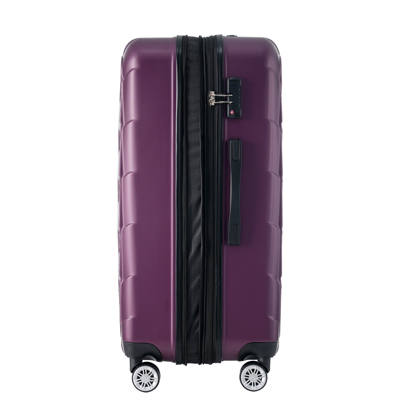 3 Piece Luggage Set Suitcase Set, ABS Hard Shell violet-abs