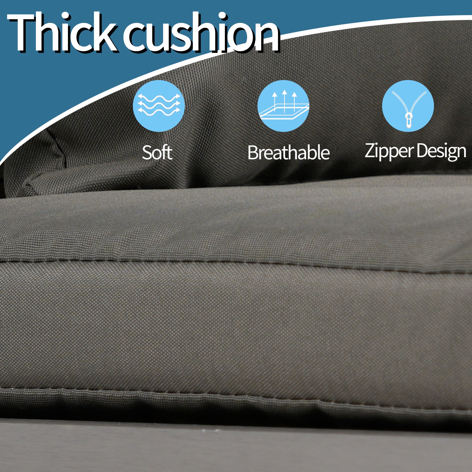 Aluminum And Rattan Modern 4 Piece Sofa Seating Group For Patio Garden Outdoor Yes Complete Patio Set Gray Silver Mildew Resistant Frame Fade Resistant Cushion Garden & Outdoor Modern Complete Patio Sets Aluminium Aluminium