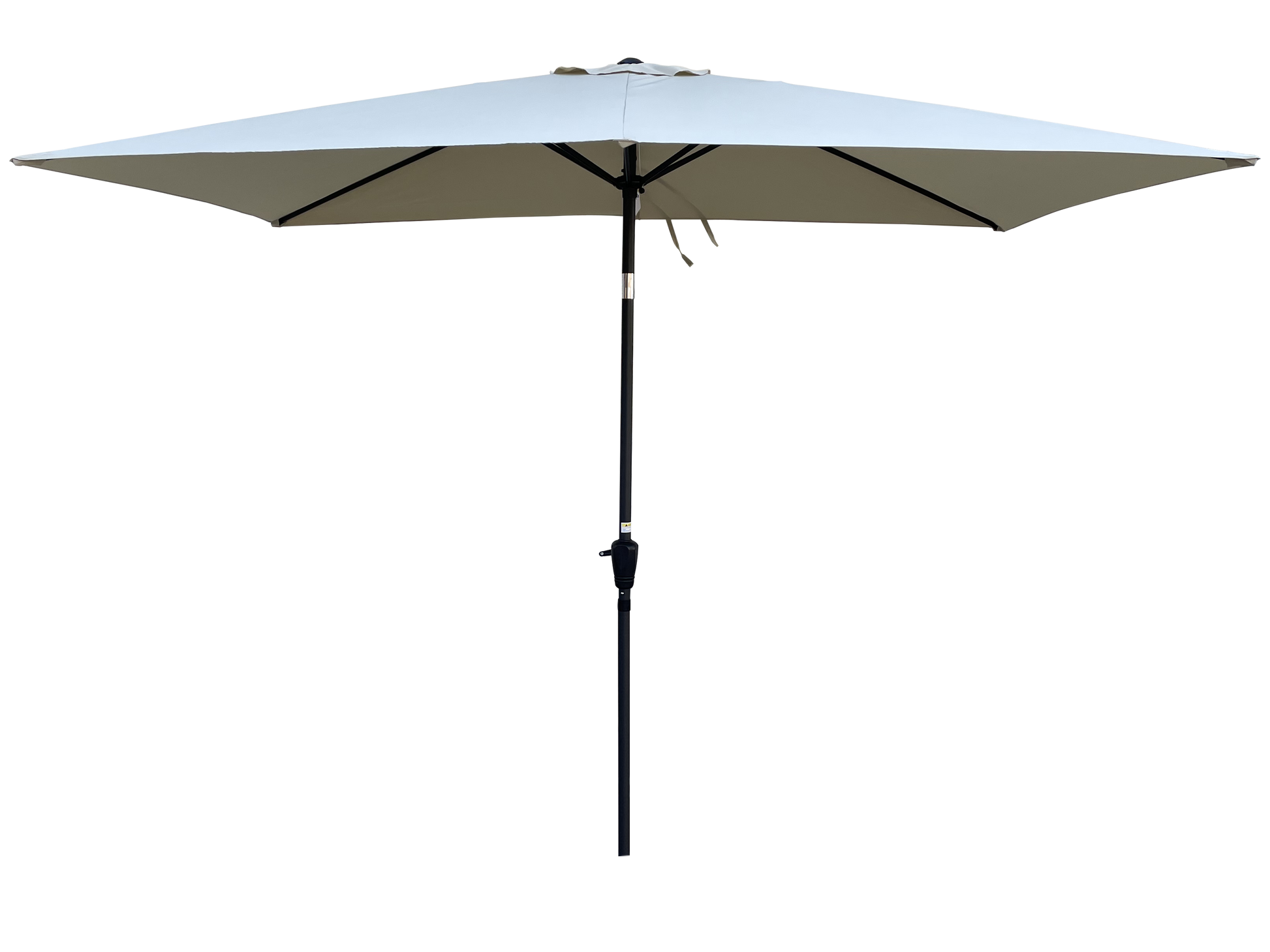 6 X 9Ft Patio Umbrella Outdoor Waterproof Umbrella With Crank And Push Button Tilt Without Flap For Garden Backyard Pool Swimming Pool Market Frozen Dew Steel