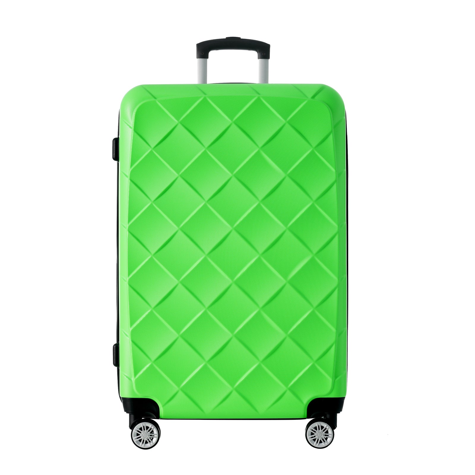 3 Piece Luggage Set Suitcase Set, ABS Hard Shell green-abs