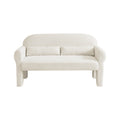 Modern Boucle Seat For Living Room Antique White Foam