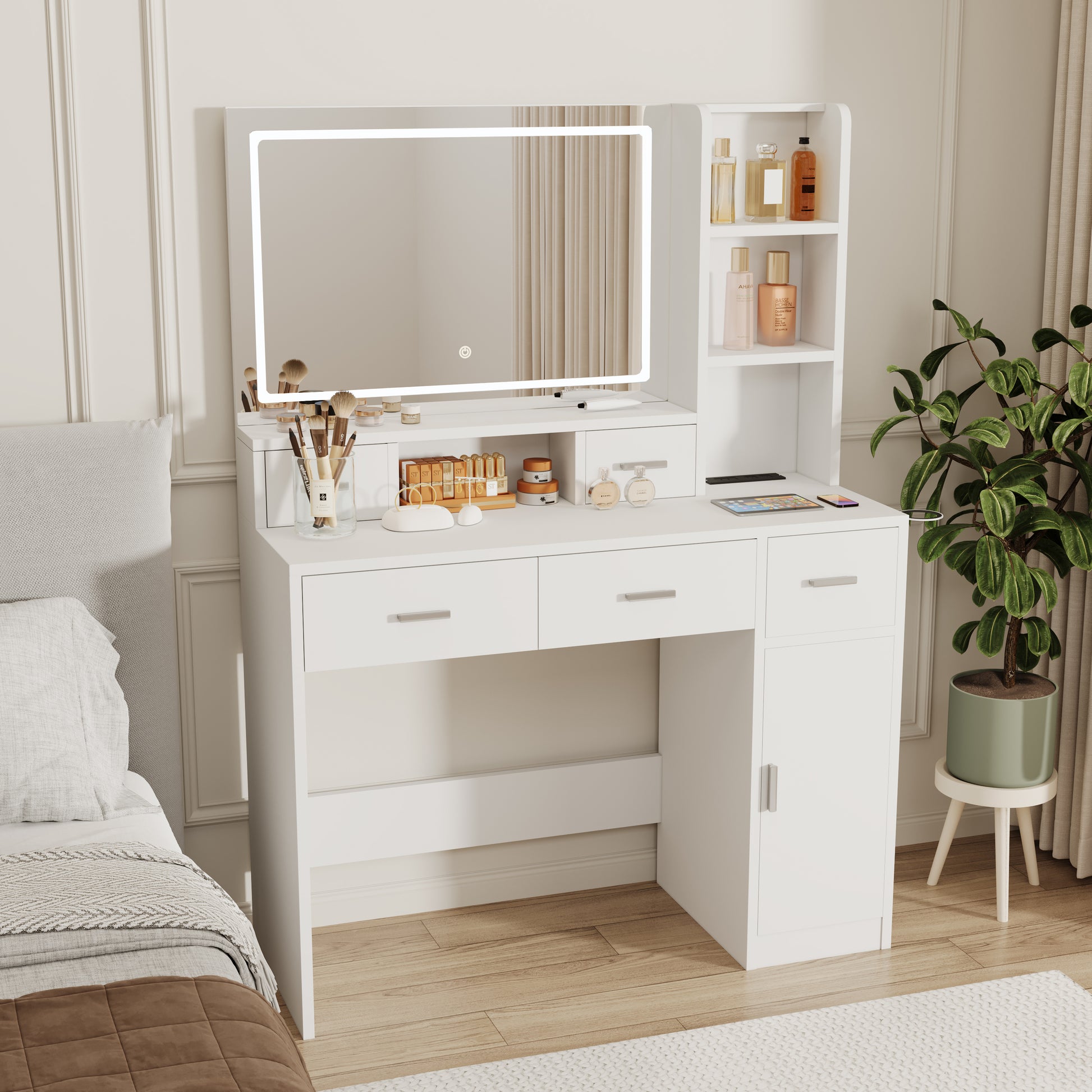 Newly Designed Smart Mirror Dressing Table With Drawers And Storage Ca Newly Designed Smart Mirror Dressing Table With Drawers And Storage Ca