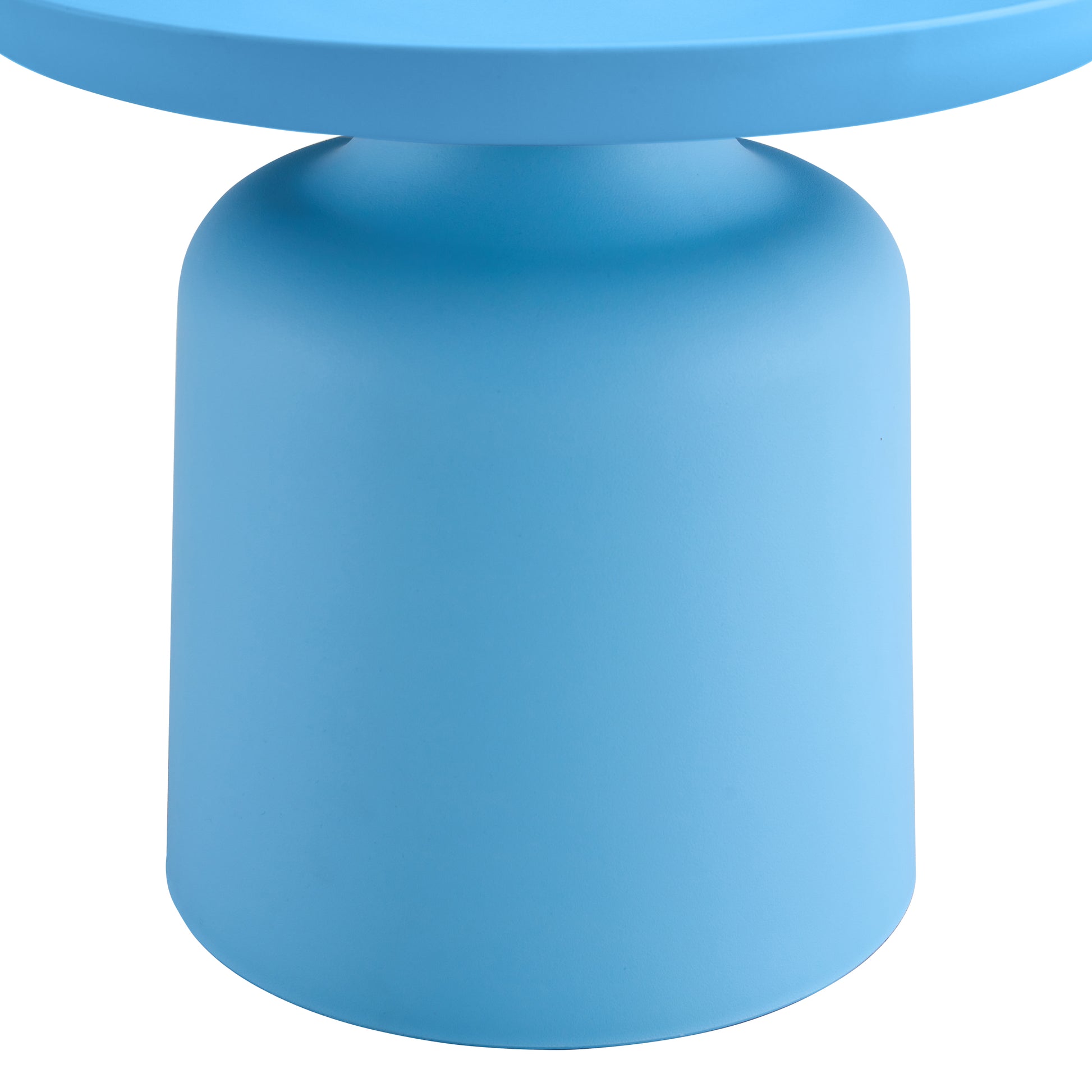 Light Blue Plastic Side Table Stylish And Versatile Plastic Round Side Table Lake Blue Plastic