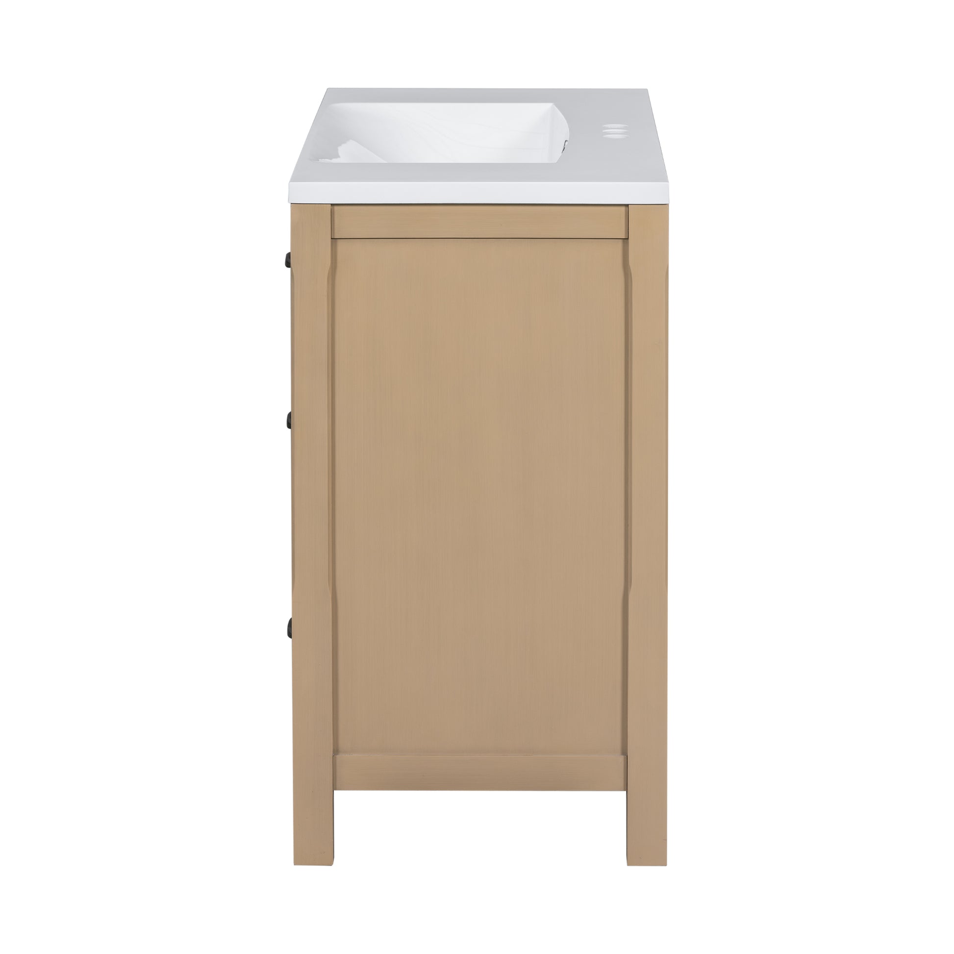 36''Bathroom Vanity With Undermount Sink,Modern Bathroom Storage Cabinet With 2 Drawers And 2 Cabinets,Solid Wood Frame Bathroom Cabinet 2 Wood 2 2 Adjustable Shelves Bathroom Freestanding Solid Wood Mdf Resin Painted