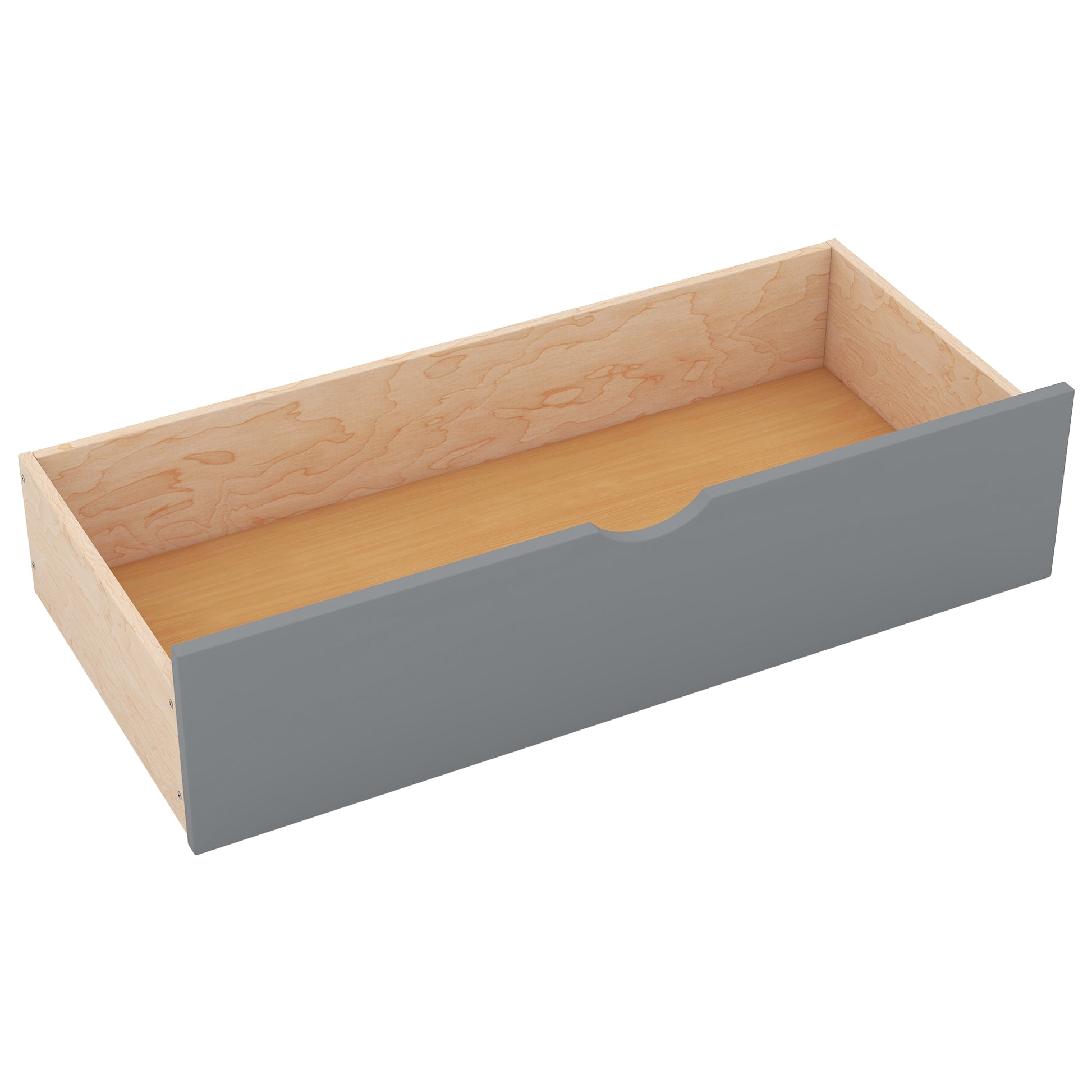 Wood Queen Size Platform Bed With Storage Headboard, Shelves And 2 Drawers, Gray Box Spring Not Required Queen Gray Wood Bedroom Bed Frame Solid Wood Mdf