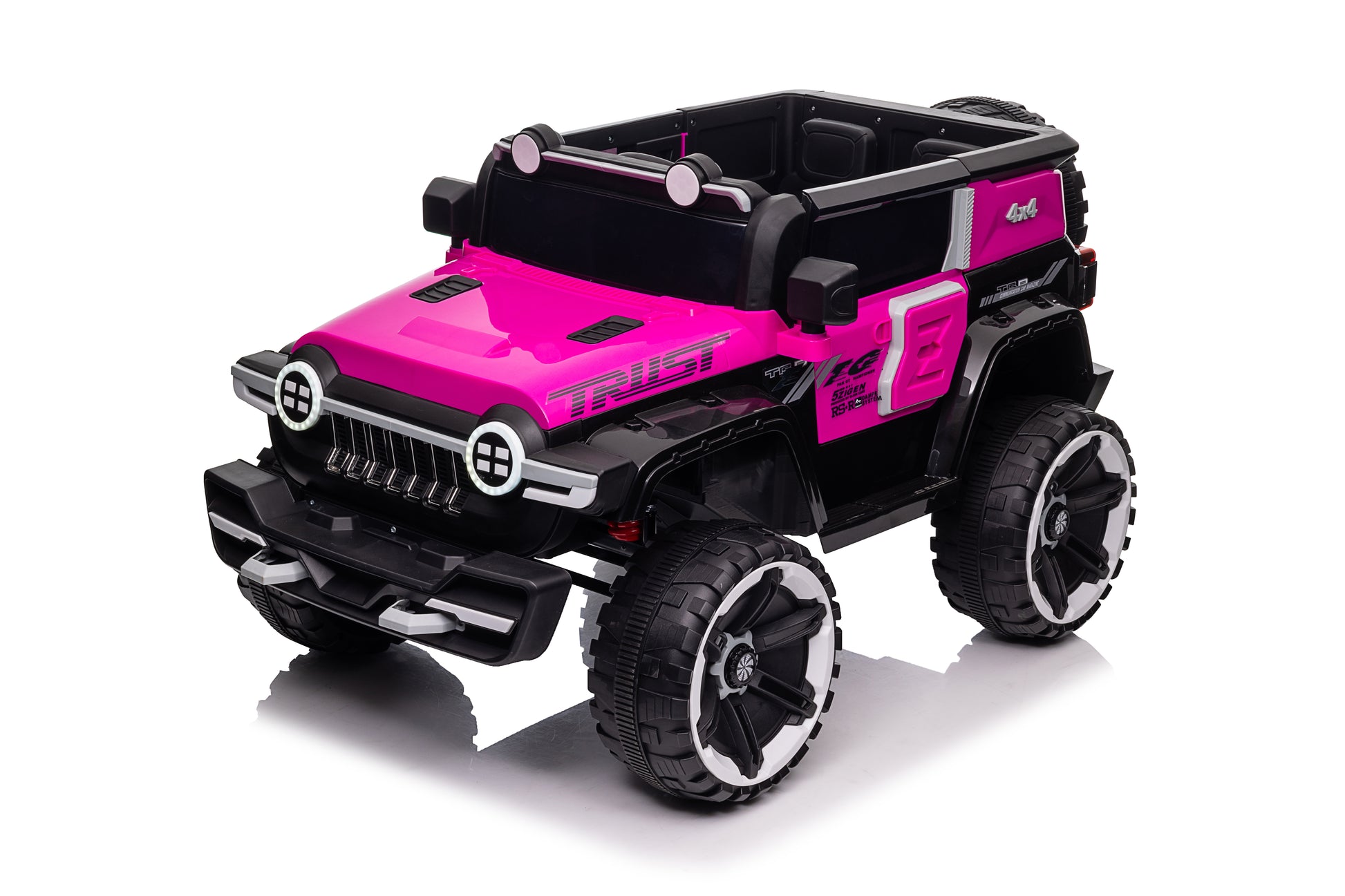 Kids Ride On Car,Tamco Kids Electric Car With Remote Control 12 V Children Car Motorized Vehicles For Girls Boys Gift, Music, Horn, Spring Suspension, Safety Lock, Led Light Pink Plastic