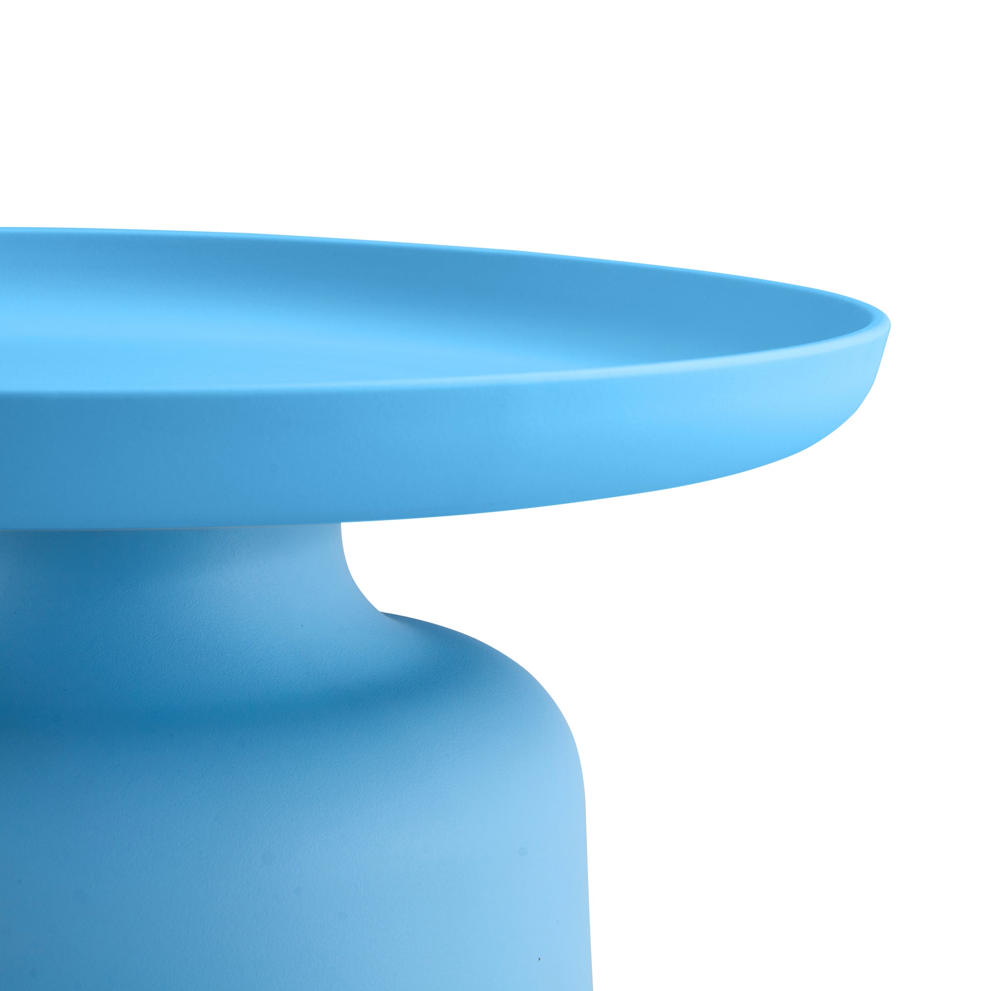 Light Blue Plastic Side Table Stylish And Versatile Plastic Round Side Table Lake Blue Plastic