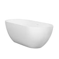 59 Inch Small Size Stone Resin Solid Surface Oval