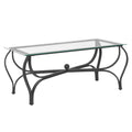 Tempered Glass Surface 3 Piece Coffee Table Set Decor Rectangle Coffee Table With 2 Square End Side Table Unique Design Coffee Table With Sturdy Construction For Living Room Rustic Black Black Primary Living Space American Design,Retro Rectangular Coffee