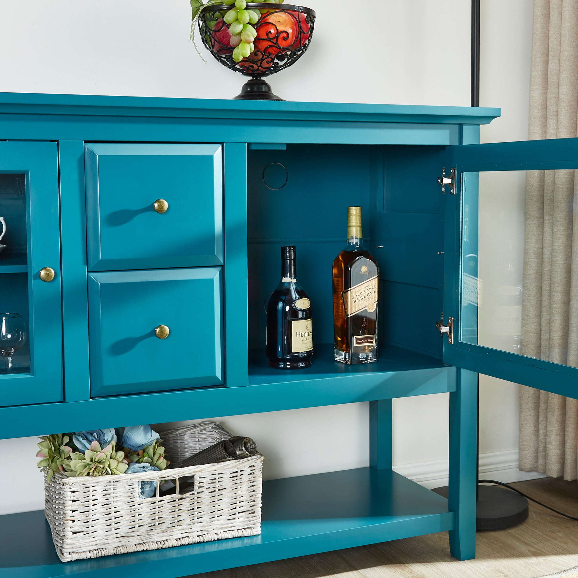 52" Modern Sideboard Storage With Adjustable