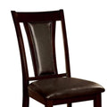 Set Of 2 Padded Espressoside Chairs In Dark Cherry Finish Solid Cherry Dining Room Dining Chairs Wood