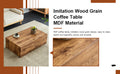 Modern Mdf Coffee Table With Wood Texture Pattern 39.37X23.62X11.81 Inches Stylish And Durable Design Wood Mdf