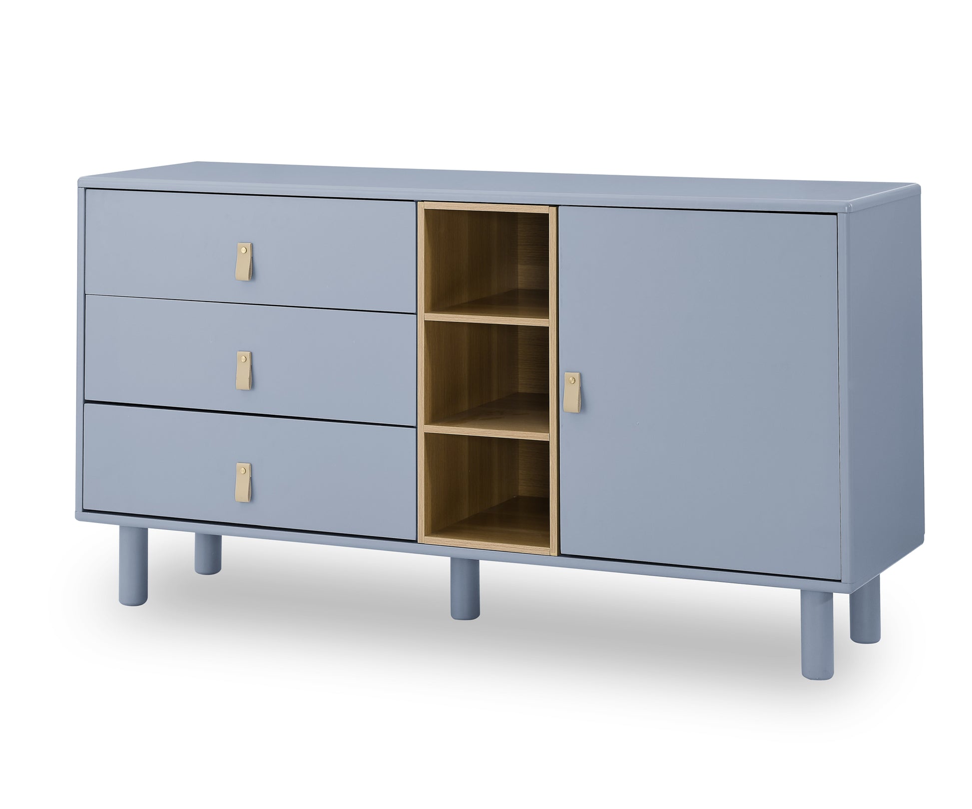 Storage Cabinet With Doors And Drawers, Chest Of Drawers, Multifunctional Storage Cabinet, Modern Chest Of Drawers, Wooden Storage Cabinet, Leather Handle Drawer Chest, Home Storage Cabinet, Office Ch Blue Solid Wood Mdf