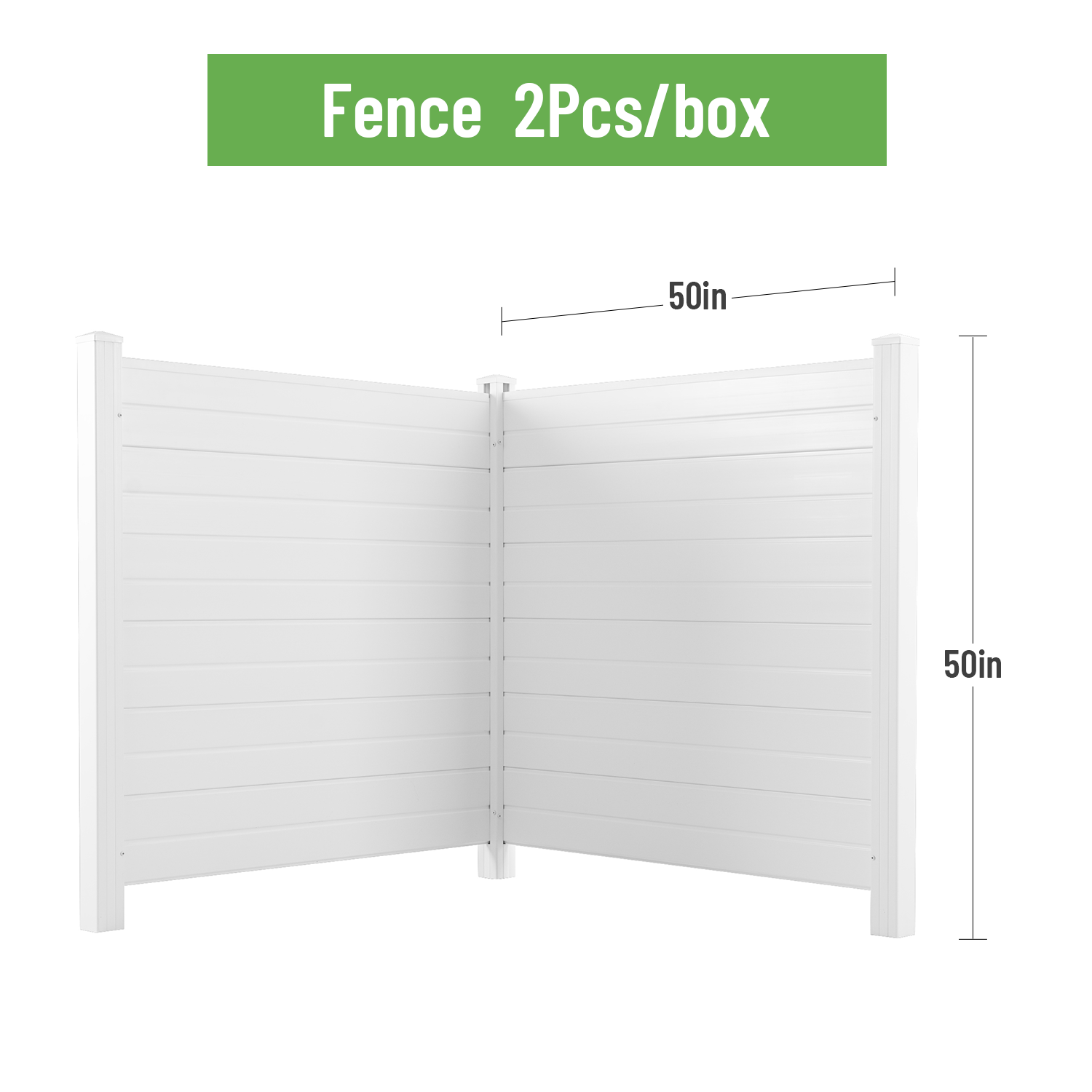 Privacy Fence Panels Kit Air Conditioner Trash Can Enclosure Vinyl White Color White Garden & Outdoor Vinyl