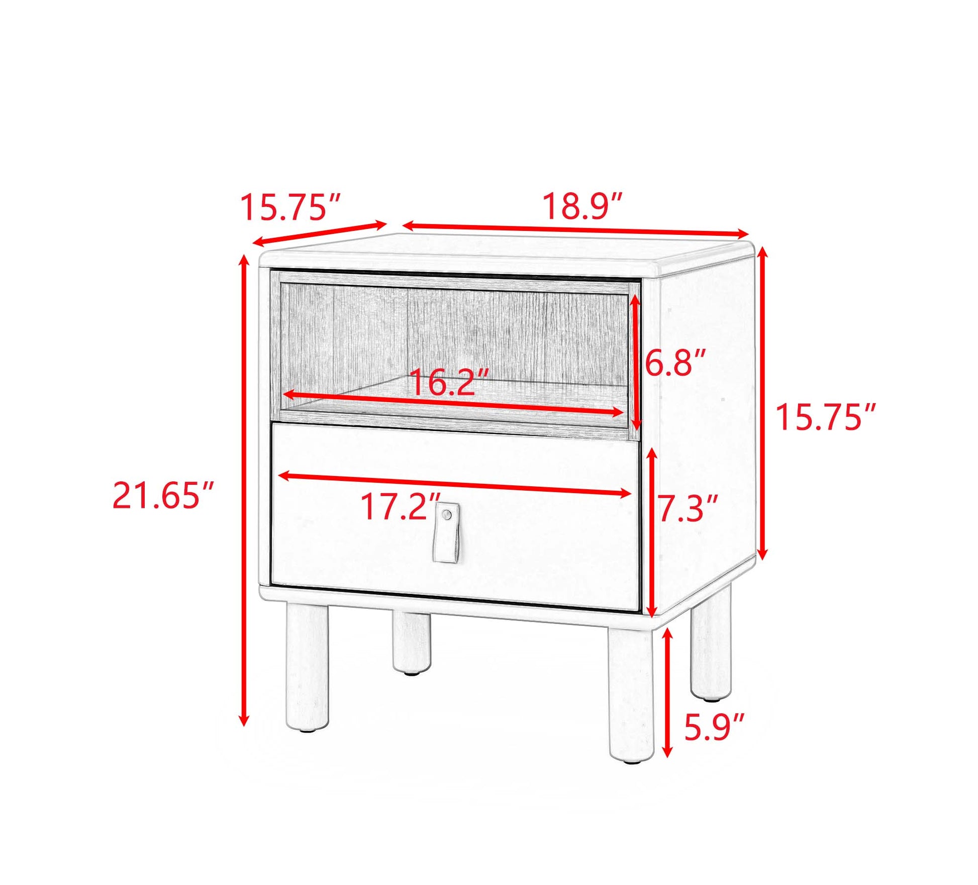 Single Drawer Bedside Table, Modern Style Bedside Table, Wooden Bedside Table, Bedside Table With Drawer, Side Table With Drawer, Compact Bedside Table, Nordic Style Bedside Table White Solid Wood Mdf