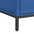 Bathroom Vanity Blue Solid Wood Mdf