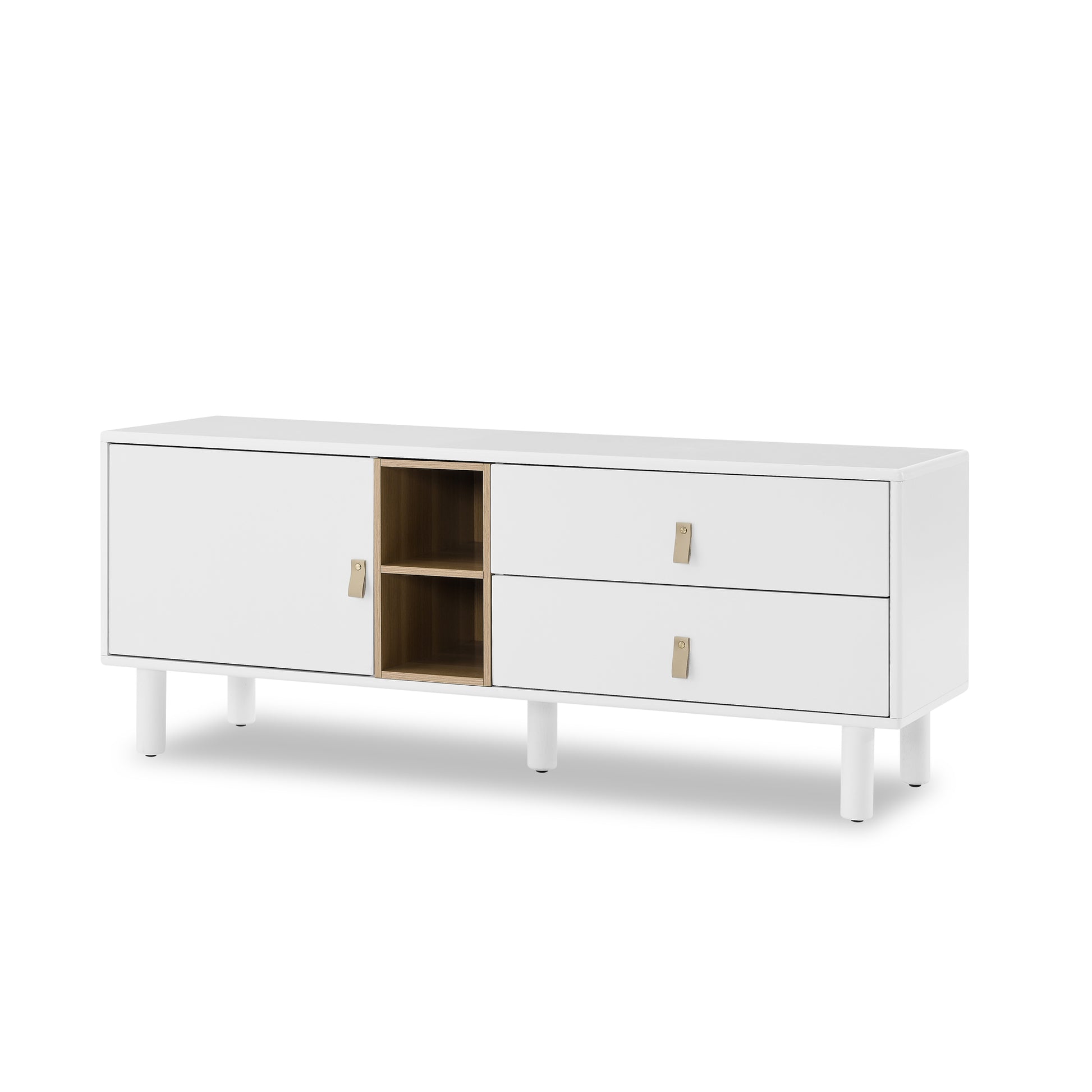 Drawer Tv Cabinet With Door, Storage Cabinet, Drawer Cabinet, Multi Functional Tv Cabinet Modern Tv Cabinet Wooden Storage Cabinet Leather Handle Drawer Cabinet Home Storage Cabinet White Solid Wood Mdf