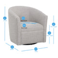 Lainey Sea Oat Swivel Barrel Chair Beige Modern,Transitional Foam Polyester