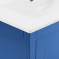 Bathroom Vanity Blue Solid Wood Mdf