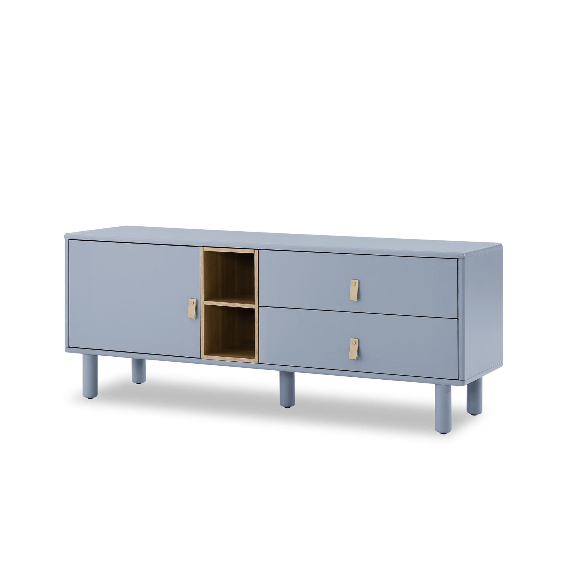 Drawer Tv Cabinet With Door, Storage Cabinet, Drawer Cabinet, Multi Functional Tv Cabinet Modern Tv Cabinet Wooden Storage Cabinet Leather Handle Drawer Cabinet Home Storage Cabinet Blue Solid Wood Mdf