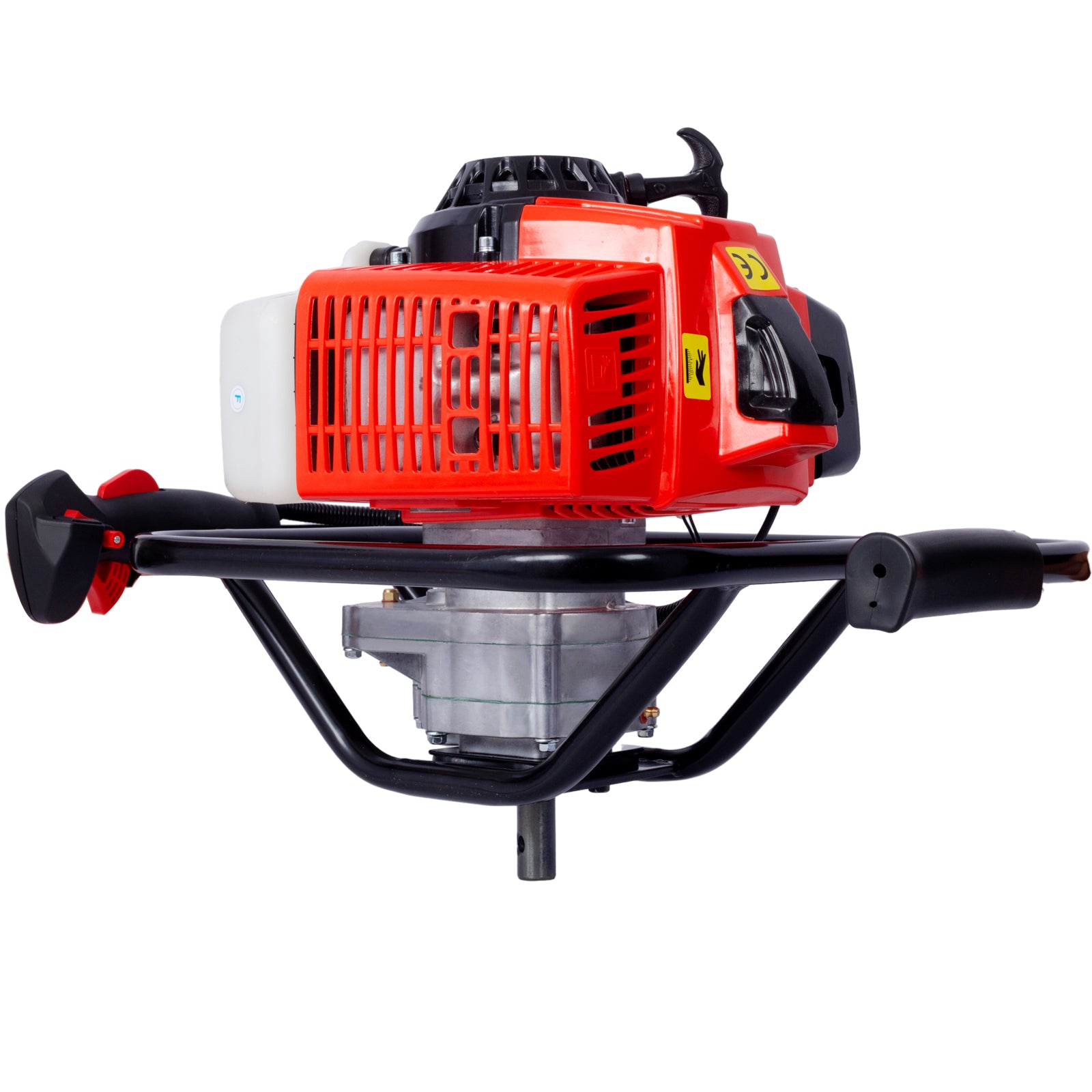 2.7Hp Post Hole Digger 63Cc Gas Powered 2 Stroke Auger Digging Drill Shaft Size 3 4" ,Epa Certificated Red Steel