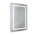 Smart Led Medicine Cabinet With Built In High Power Outlet24*36Inchstepless Dimming & Anti Fogintegrated Designmultifunctional Bathroom Storageright Hinge Silver Aluminum