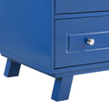 Bathroom Vanity Blue Solid Wood Mdf