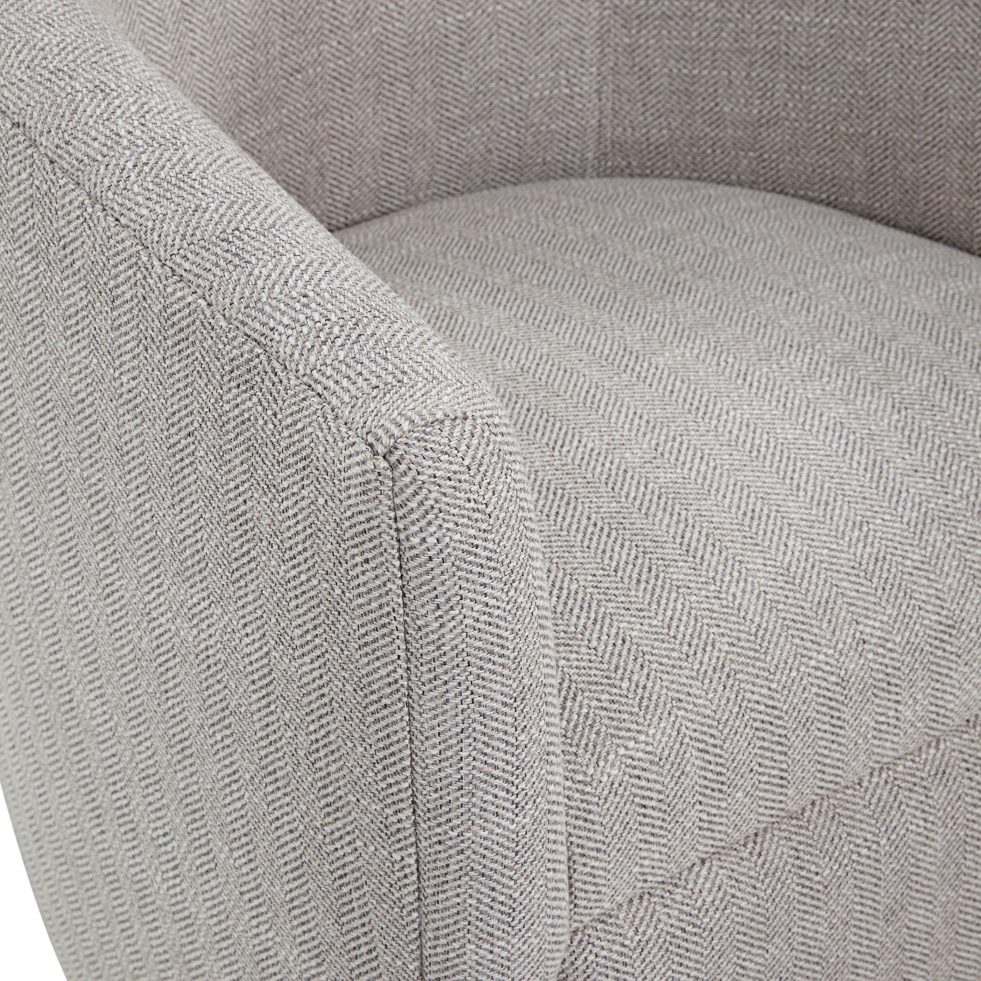 Lainey Sea Oat Swivel Barrel Chair Beige Modern,Transitional Foam Polyester