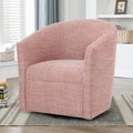 Lainey Henna Swivel Barrel Chair Red Foam Polyester