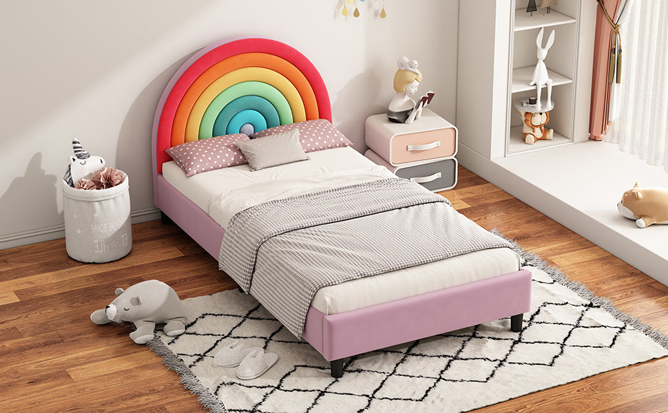 Rainbow bed, good prop bed, rainbow photo prop