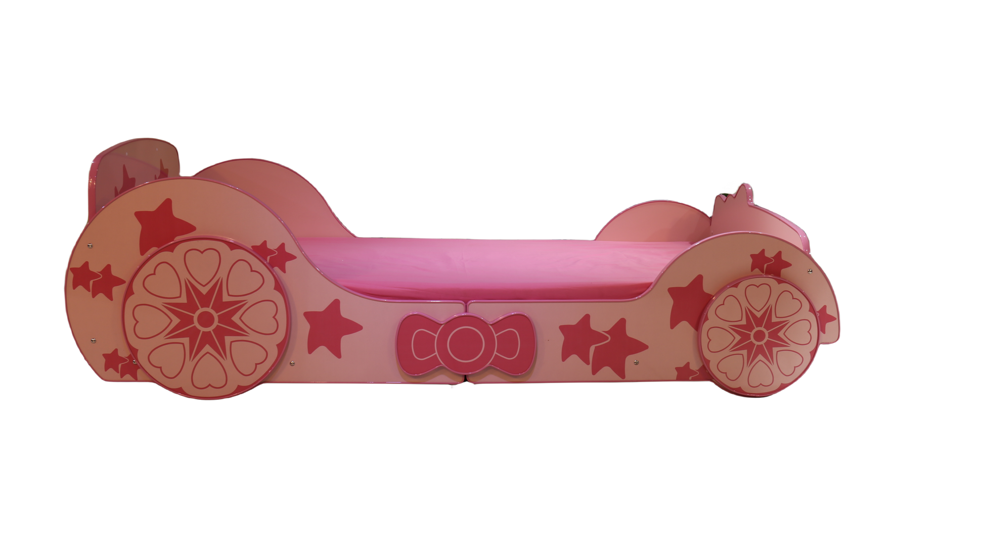 Little Star Cartoon Car Bed Twin Pink Mdf