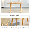 Wooden Foldable Table, Rubber Wood Leg Mfc Tabletop, Foldable Computer Desk, Foldable Office Desk, Suitable For Restaurants, Living Rooms, Terraces, Kitchens Wood Wood