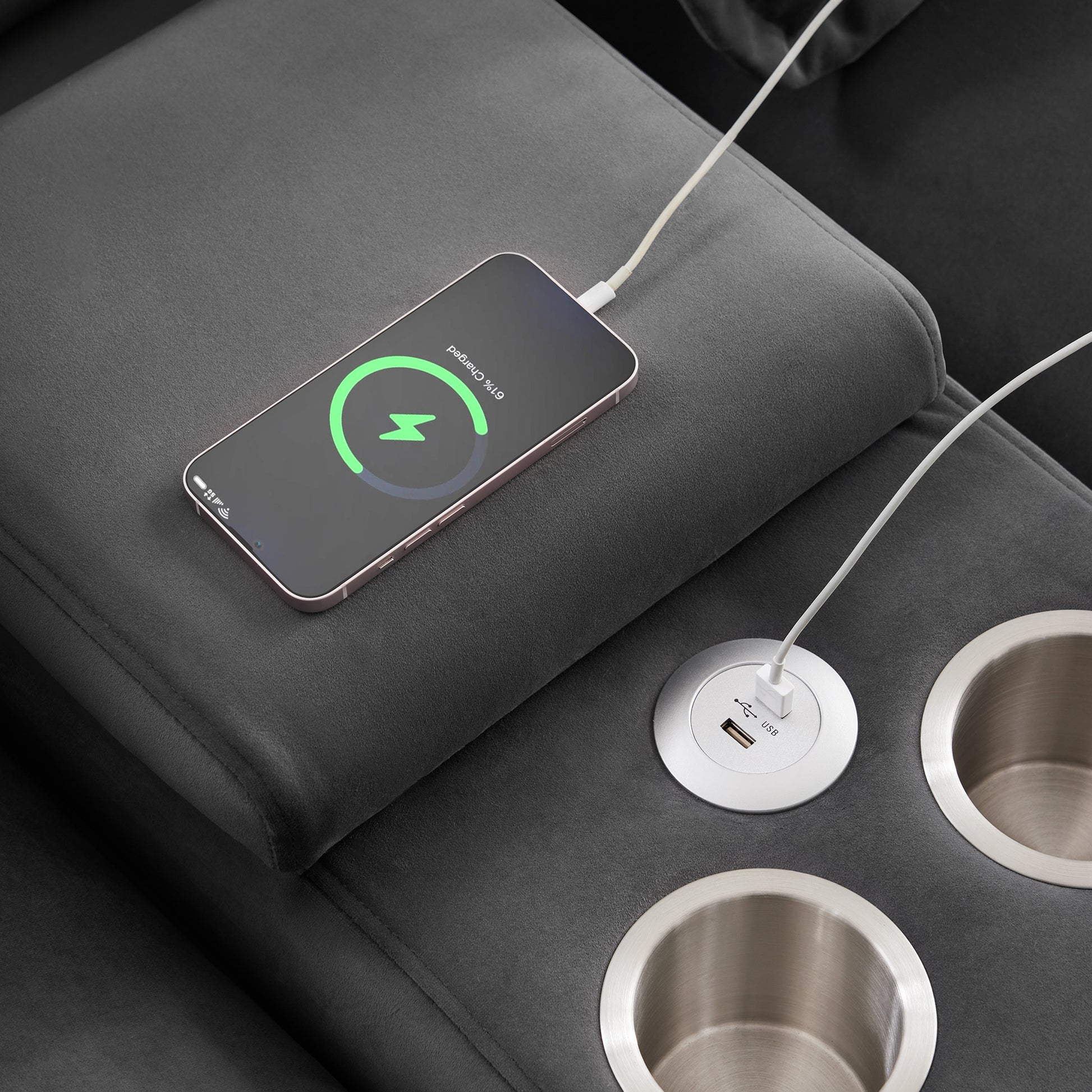 8004Aae Package Gray Fabric 1 Seat