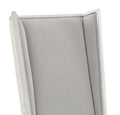 Katia Side Chair Set 2 , Light Gray Linen & Weathered White Finish Dn02274 Light Gray Linen