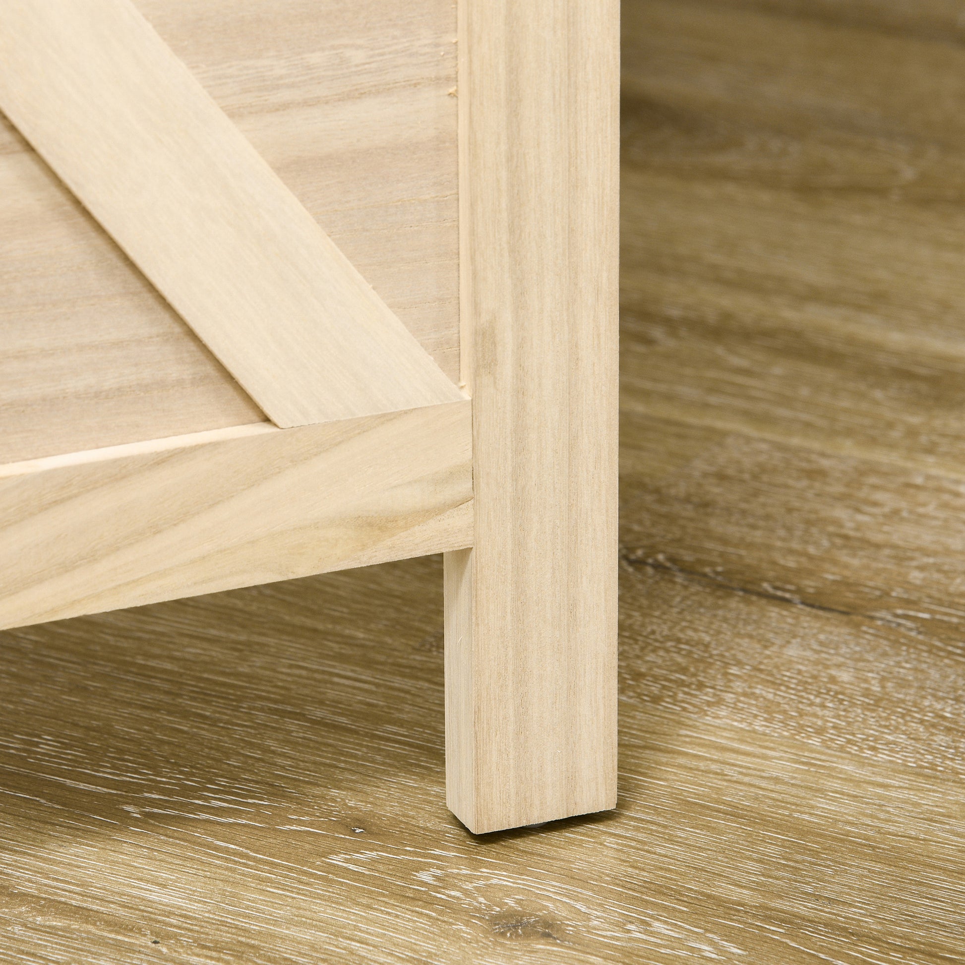 Homcom 4 Panel Pegboard Display Room Divider, 4.7' Tall Wood Indoor Portable Folding Privacy Screen, Partition Wall Divider For Home Office, Natural Natural Wood