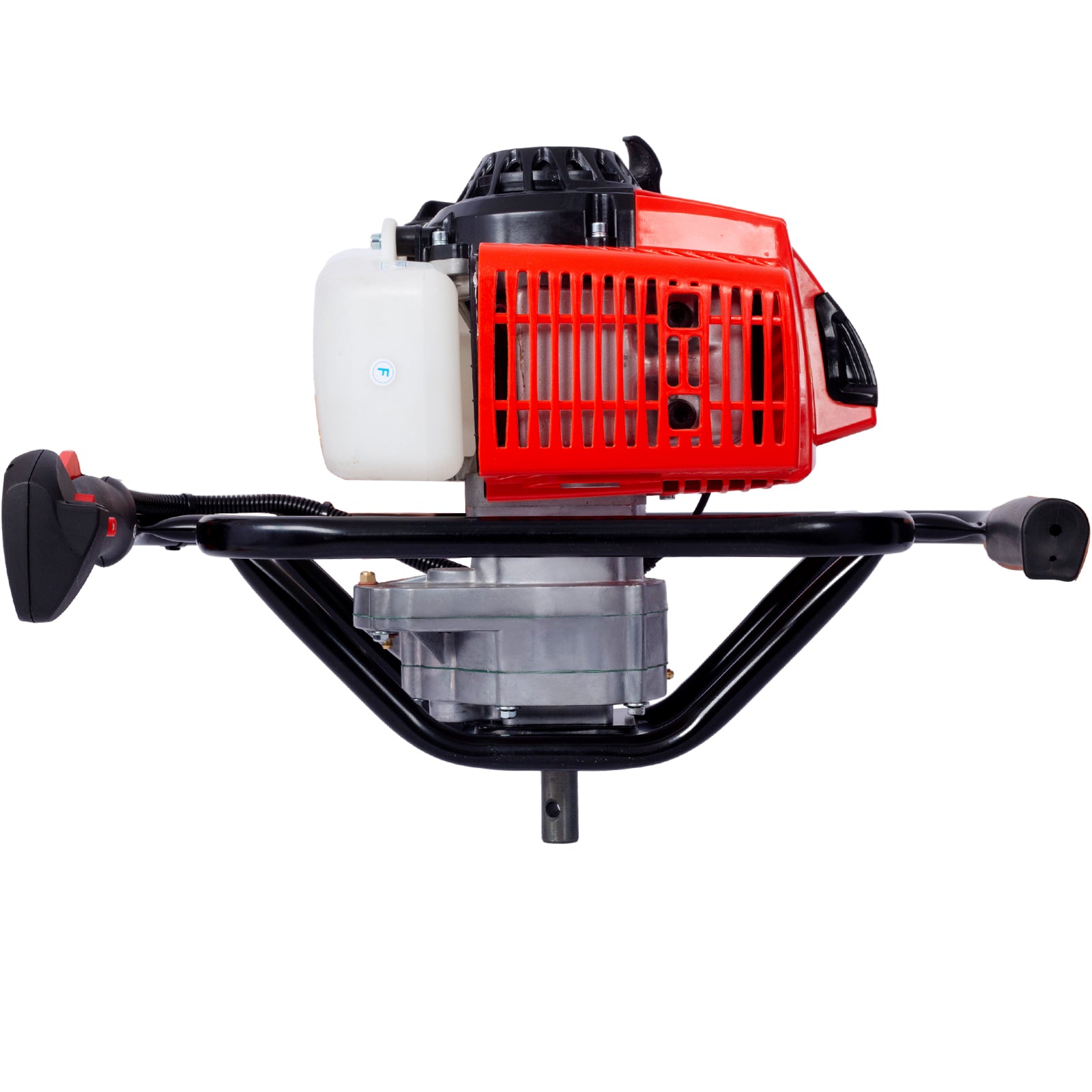 2.7Hp Post Hole Digger 63Cc Gas Powered 2 Stroke Auger Digging Drill Shaft Size 3 4" ,Epa Certificated With L4" L6" L8" Drill Bits Black Steel