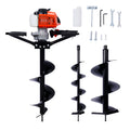 2.7Hp Post Hole Digger 63Cc Two Person Handle Gas Powered 2 Stroke Auger Digging Drill Shaft Size 3 4