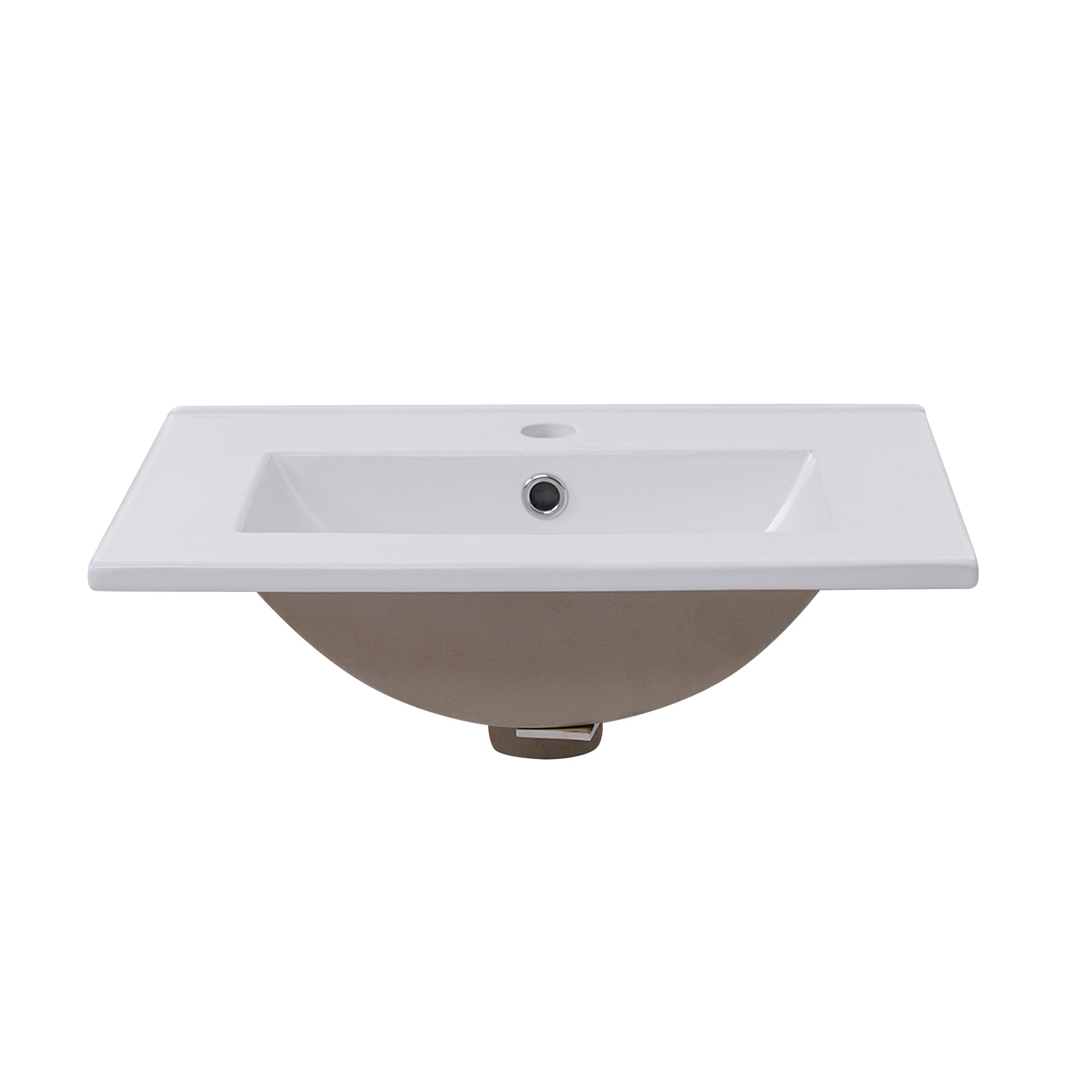 Viedo 20 Inch Modern Small Bathroom Vanity Cabinet With Ceramic Basin 20*15.5*33.3 Inches,Ample Storage,1 Soft Close Door White Solid Wood Mdf