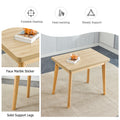 Wooden Foldable Table, Rubber Wood Leg Mfc Tabletop, Foldable Computer Desk, Foldable Office Desk, Suitable For Restaurants, Living Rooms, Terraces, Kitchens Wood Wood