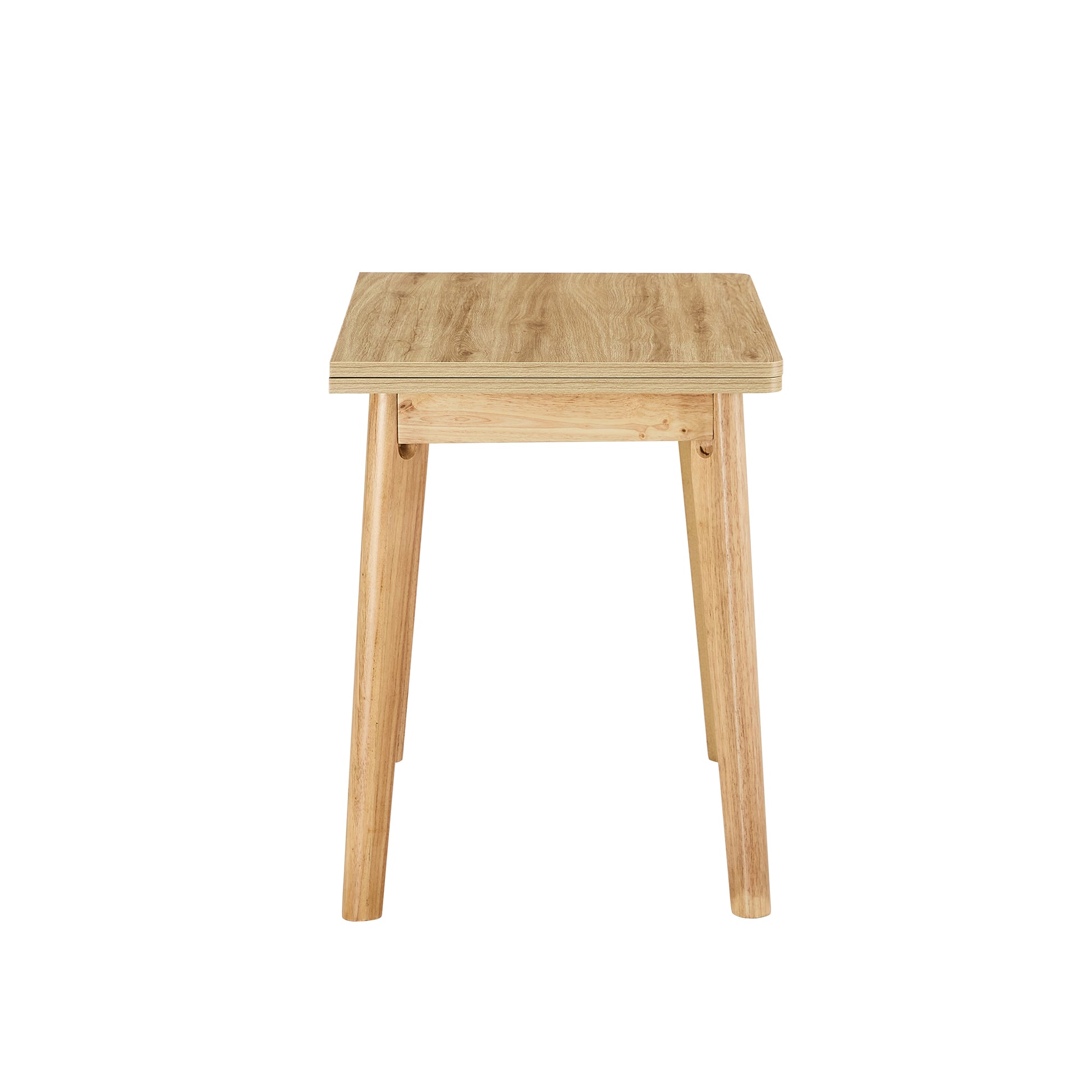 Wooden Foldable Table, Rubber Wood Leg Mfc Tabletop, Foldable Computer Desk, Foldable Office Desk, Suitable For Restaurants, Living Rooms, Terraces, Kitchens Wood Wood