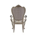 Ariadne Side Chair Set 2 , Velvet & Antique Plantinum Finish Dn02282 Light Gray Fabric