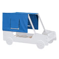 Twin Size Car Shaped Bed With Tents,White White Plywood