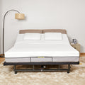 Adjustable Bed Base Frame Queen Bed Frame With Head And Foot Incline Wireless Remote Zero Gravity Quiet Motor Black Queen Queen Antique Black Bedroom Adjustable Bedbase Steel