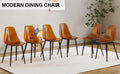 Modern Simple Golden Brown Dining Chair Plastic Chair Armless Crystal Chair Nordic Creative Makeup Stool Negotiation Chair 6 Piece Set Of Black Metal Legs Tw 1200 Brown Plastic